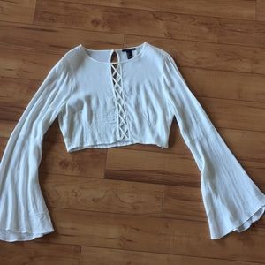 forever 21 cropped shirt never worn